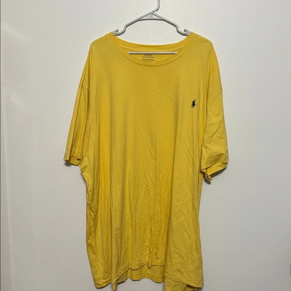 Polo Ralph Lauren yellow crewneck t-shirt signature embroidered pony logo